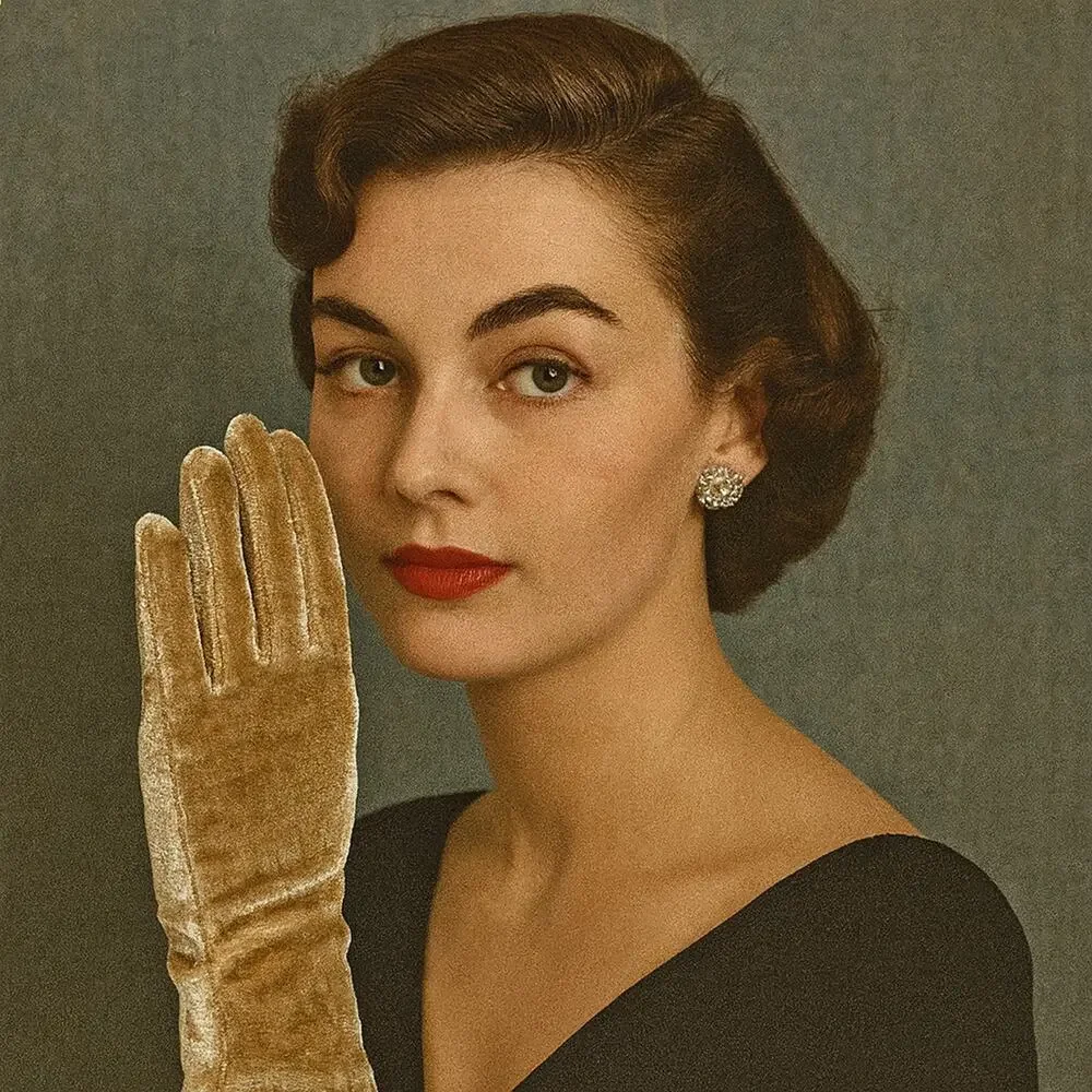 Gold Velvet Wrist Length Dress Gloves Church Formal Evening Accessory – Hey Viv